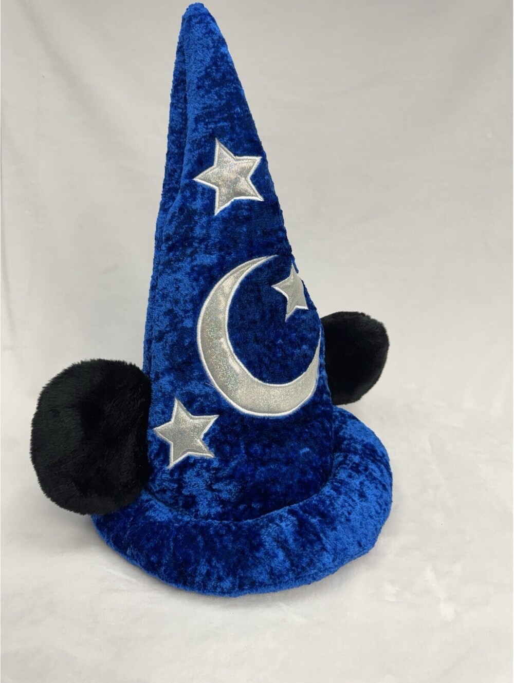 VTG Disney Parks Mickey Mouse Blue Fantasia Sorcerer's Wizard 16” Hat with Ears